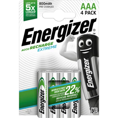 Energizer Akku Recharge Extreme E300624400 AAA/HR3 4 St./Pack. Energizer Akku Recharge Extreme E300624400 AAA/HR3 4 St./Pack.