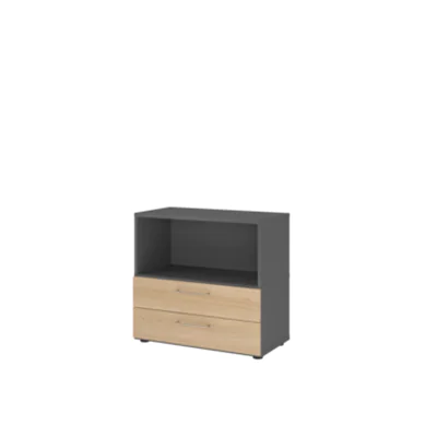 Hammerbacher Regal FlexWall 800 x 748 x 417 mm (B x H x T) 28kg Holz graphit Hammerbacher Regal FlexWall 800 x 748 x 417 mm (B x H x T) 28kg Holz graphit