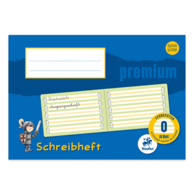 Staufen Schreiblernheft Premium Lineatur 0 liniert DIN A5 quer - Bürokleinmaterial - A5 734500701