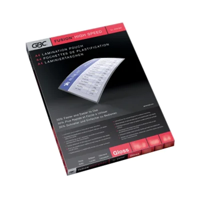 GBC Folientasche HighSpeedPouch IB049033 DIN A4 80mic 100 St./Pack. GBC Folientasche HighSpeedPouch IB049033 DIN A4 80mic 100 St./Pack.