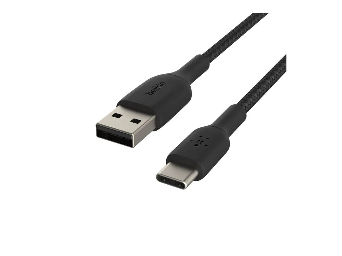Belkin BoostCharge - USB-Kabel - 24 pin USB-C (M) zu USB (M) - 1 m - Schwarz