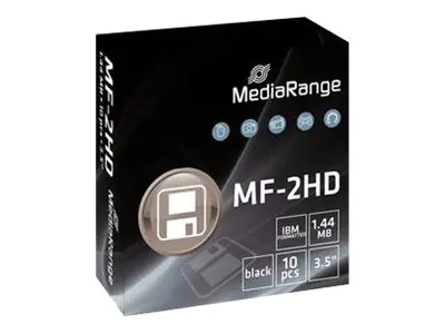 MediaRange - 10 x Diskette - 1.44 MB - Schwarz MediaRange - 10 x Diskette - 1.44 MB - Schwarz
