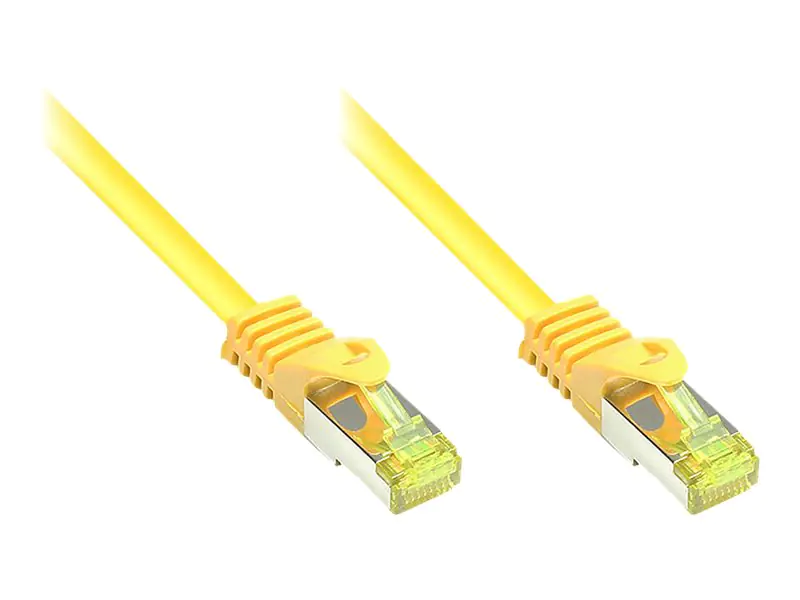 Good Connections RNS - Patch-Kabel - RJ-45 (M) bis RJ-45 (M) - 50 cm - SFTP, PiMF - CAT 7 - halogenfrei, geformt, ohne Haken - Gelb
