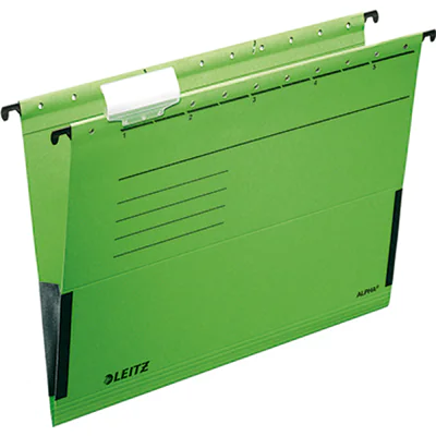 Leitz Hängetasche ALPHA® DIN A4 275g/m² Pendareckarton, recycelt grün 25 St./Pack.