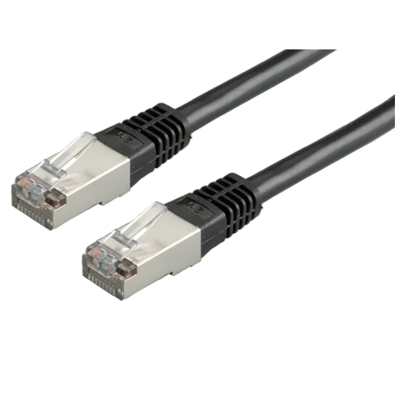VALUE - Patch-Kabel - RJ-45 (M) zu RJ-45 (M) - 2 m - SFTP, PiMF - CAT 6e - geformt, verseilt - Schwarz VALUE - Patch-Kabel - RJ-45 (M) zu RJ-45 (M) - 2 m - SFTP, PiMF - CAT 6e - geformt, verseilt - Schwarz