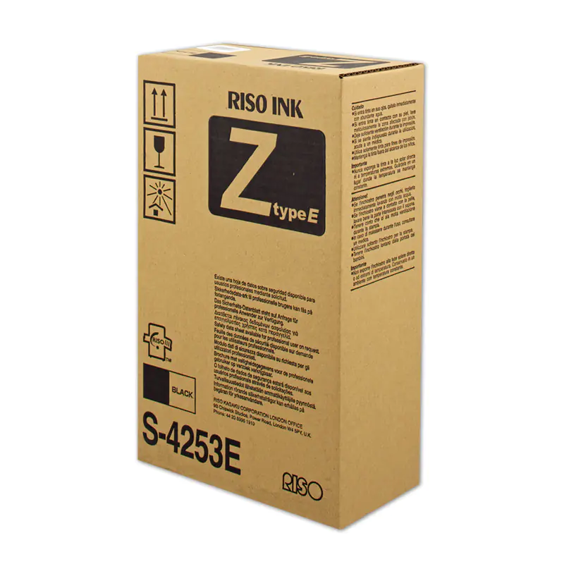 Riso Tinte Doppelpack S-4253E Schwarz 1.000 ml 2 Stück Riso Tinte Doppelpack S-4253E Schwarz 1.000 ml 2 Stück