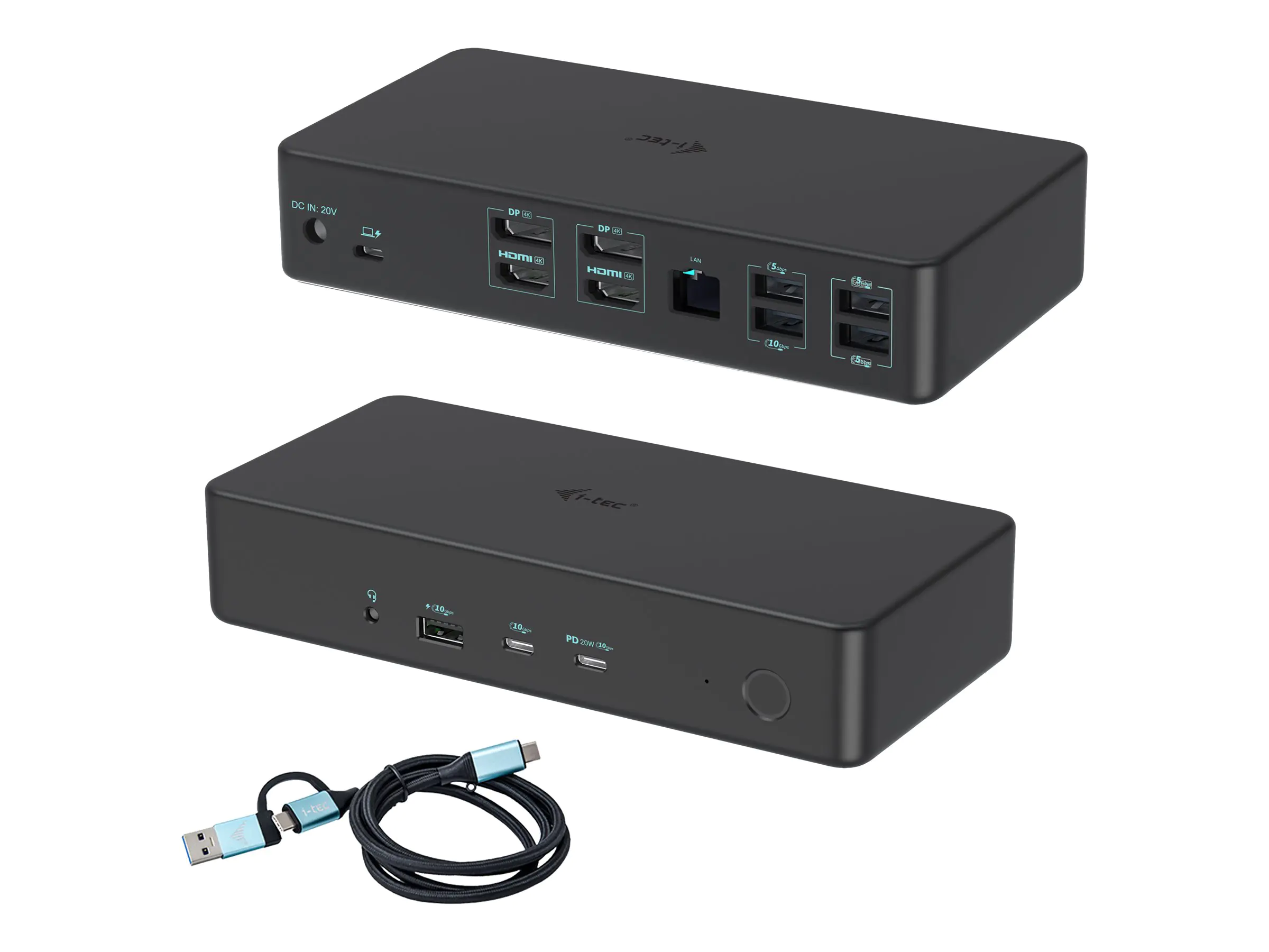 i-tec Dockingstation - für Notebook, Tablet CADUAL4KDOCKPD2