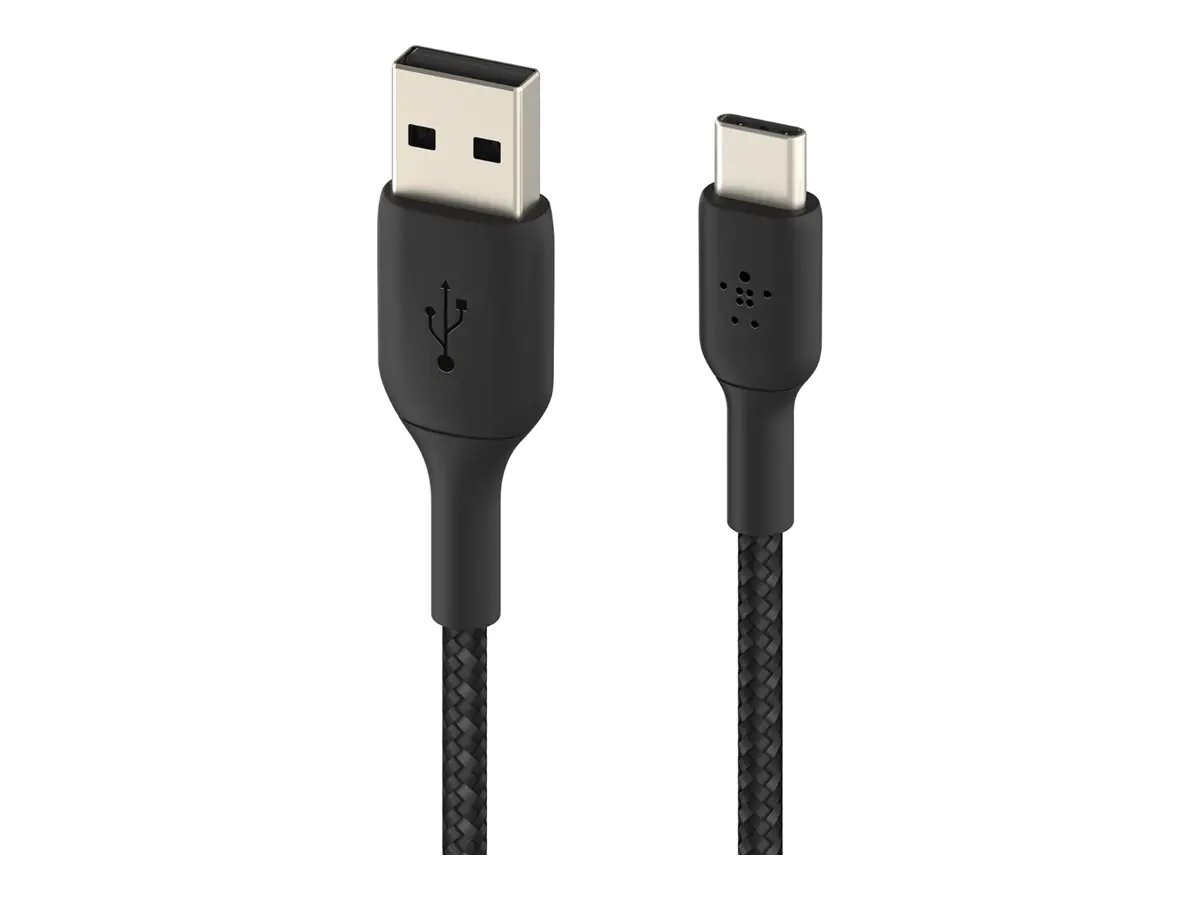 Belkin BoostCharge - USB-Kabel - 24 pin USB-C (M) zu USB (M) - 2 m - Schwarz