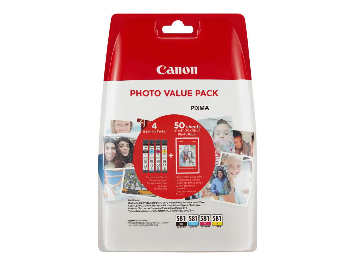 Canon CLI-581 C/M/Y/BK Photo Value Pack - 4er-Pack 2106C005