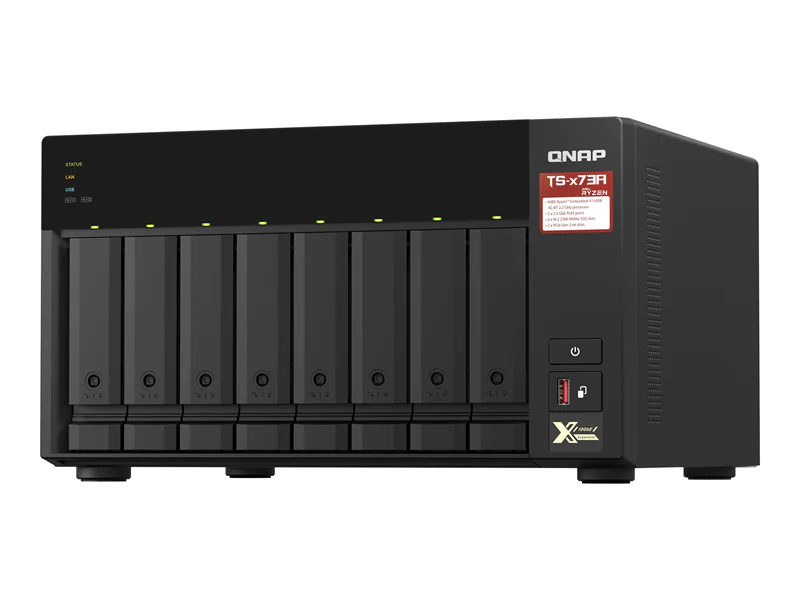 QNAP TS-873A - NAS-Server - 8 Schächte - SATA 6Gb/s - RAM 8 GB - Gigabit Ethernet / 2.5 Gigabit Ethernet QNAP TS-873A - NAS-Server - 8 Schächte - SATA 6Gb/s - RAM 8 GB - Gigabit Ethernet / 2.5 Gigabit Ethernet