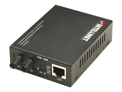 Intellinet Fast Ethernet Media Converter, 10/100Base-Tx to 100Base-Fx (ST) 506519