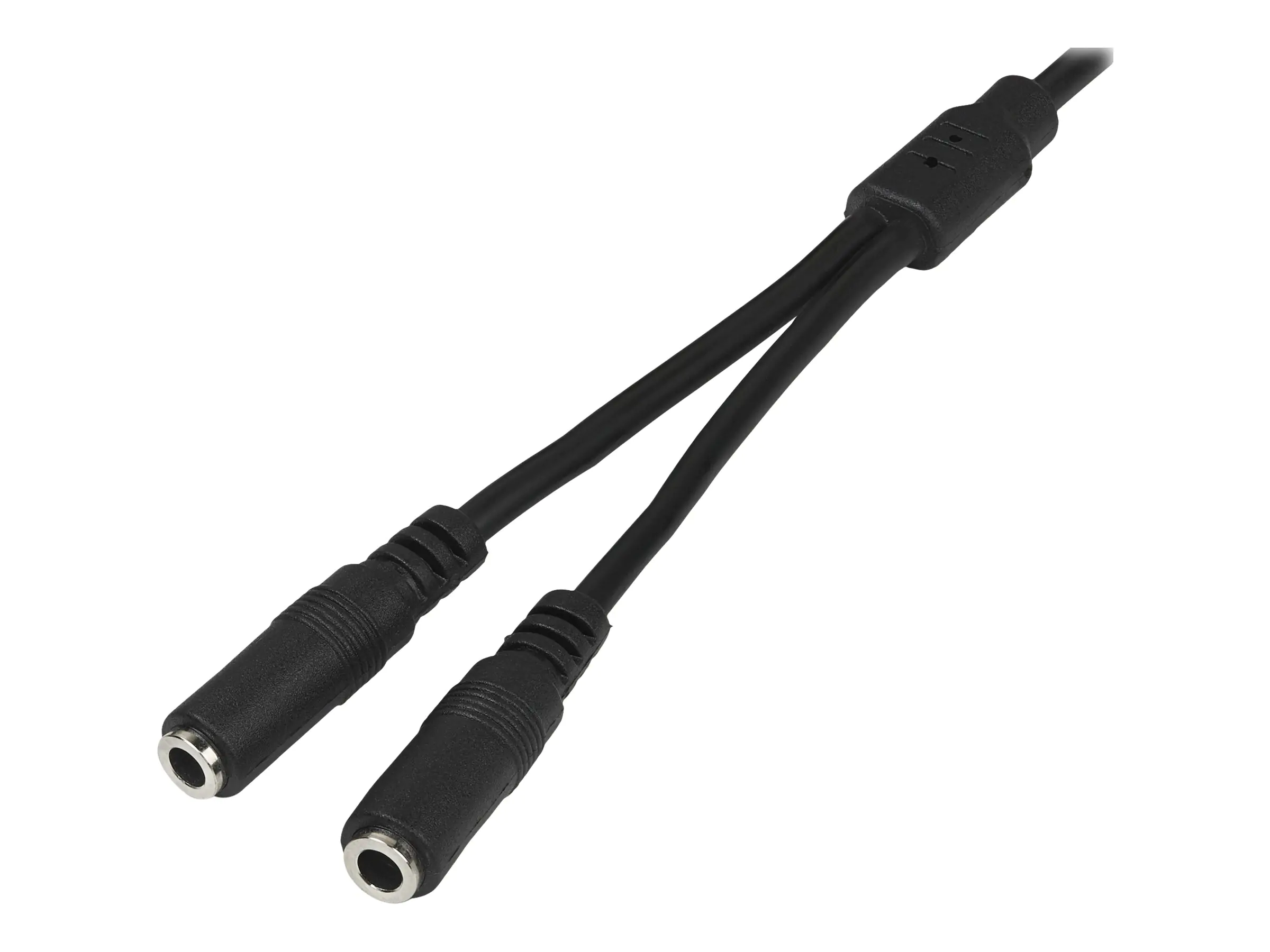 StarTech 3,5mm Klinke Y-Splitter Kabel - Headset Splitter - Audio-Splitter - mini-phone stereo 3.5 mm männlich zu mini-phone stereo 3.5 mm weiblich - 20 cm - Schwarz - für P/N: MU15MMS, MU6MMS StarTech 3,5mm Klinke Y-Splitter Kabel - Headset Splitter - Audio-Splitter - mini-phone stereo 3.5 mm männlich zu mini-phone stereo 3.5 mm weiblich - 20 cm - Schwarz - für P/N: MU15MMS, MU6MMS