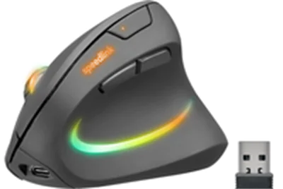 SPEEDLINK SL-630026-BK, Rechts, Vertikale Ausführung, Optisch, RF Wireless, 3200 DPI, Schwarz