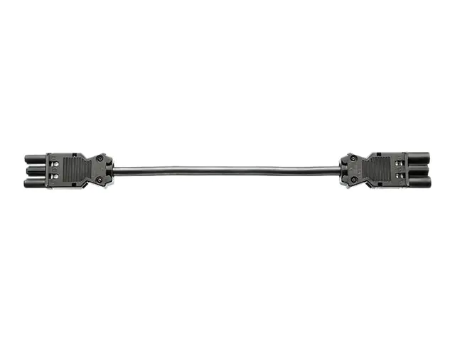 Bachmann - Spannungsversorgungs-Verlängerungskabel - GST18 (W) bis GST18 (M) - 50 cm - Schwarz