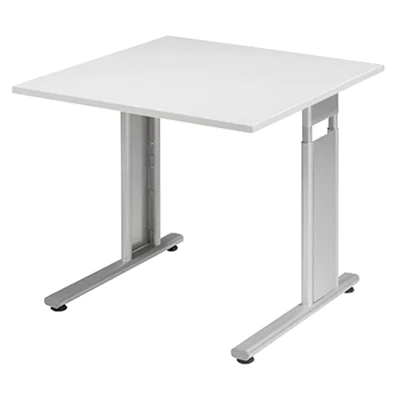 Geramöbel Schreibtisch Flex S-617101-LS 80x80x68-82cm l.grau/si Geramöbel Schreibtisch Flex S-617101-LS 80x80x68-82cm l.grau/si
