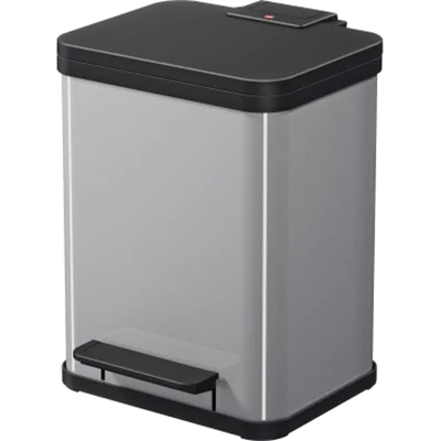 Hailo Tretabfalleimer Öko duo Plus M 32 x 43 x 33 cm (B x H x T) 2 x 9l Stahlblech silber Hailo Tretabfalleimer Öko duo Plus M 32 x 43 x 33 cm (B x H x T) 2 x 9l Stahlblech silber