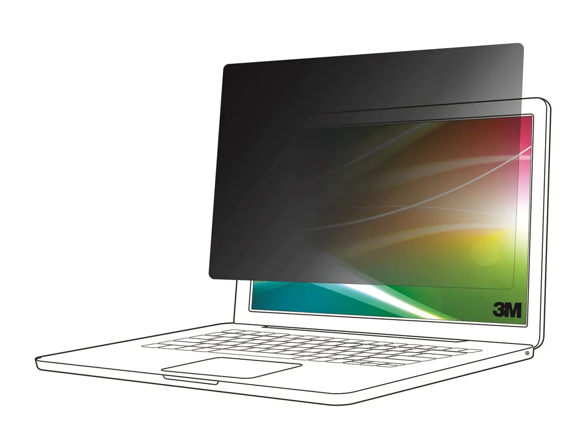 3M Bright Screen Privacy Filter - Blickschutzfilter für Notebook - heller Bildschirm, 16:10 - klebend - 43.2 cm (17") BP170W1B