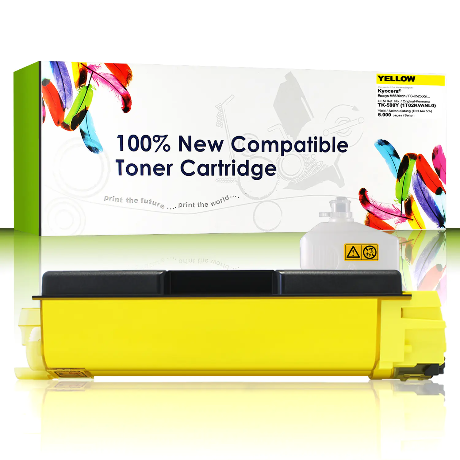 CartridgeWeb Toner kompatibel zu Kyocera/Mita 1T02KVANL0 TK590Y Gelb 5.000 Seiten CartridgeWeb Toner kompatibel zu Kyocera/Mita 1T02KVANL0 TK590Y Gelb 5.000 Seiten