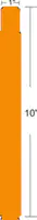 Zebra Z-Band Fun - Orange - 25.4 x 254 mm 1400 Etikett(en) (4 Rolle(n) x 350) Armbandetiketten - für LP 2824 Plus