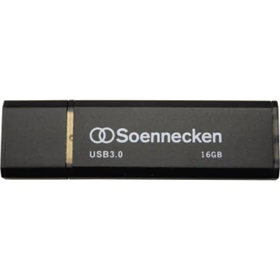 Soennecken USB-Stick 71617 3.0 16GB schwarz/silber Soennecken USB-Stick 71617 3.0 16GB schwarz/silber