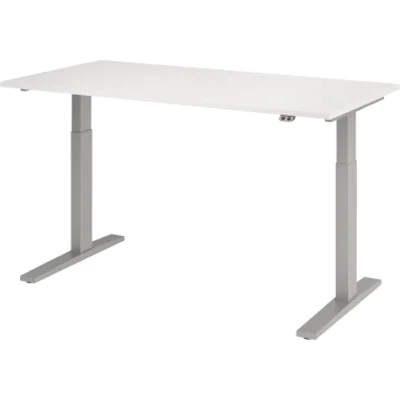 Hammerbacher Schreibt. VXMKA16/W/S el.160x80cm silber/weiß Hammerbacher Schreibt. VXMKA16/W/S el.160x80cm silber/weiß
