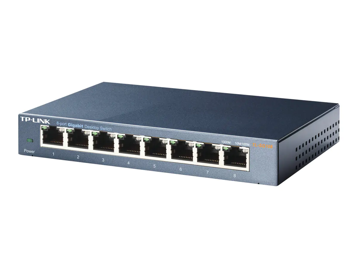 TP-Link JetStream TL-SG108E Easy Smart Switch - Switch - managed - 8 x 10/100/1000 - Desktop TP-Link JetStream TL-SG108E Easy Smart Switch - Switch - managed - 8 x 10/100/1000 - Desktop
