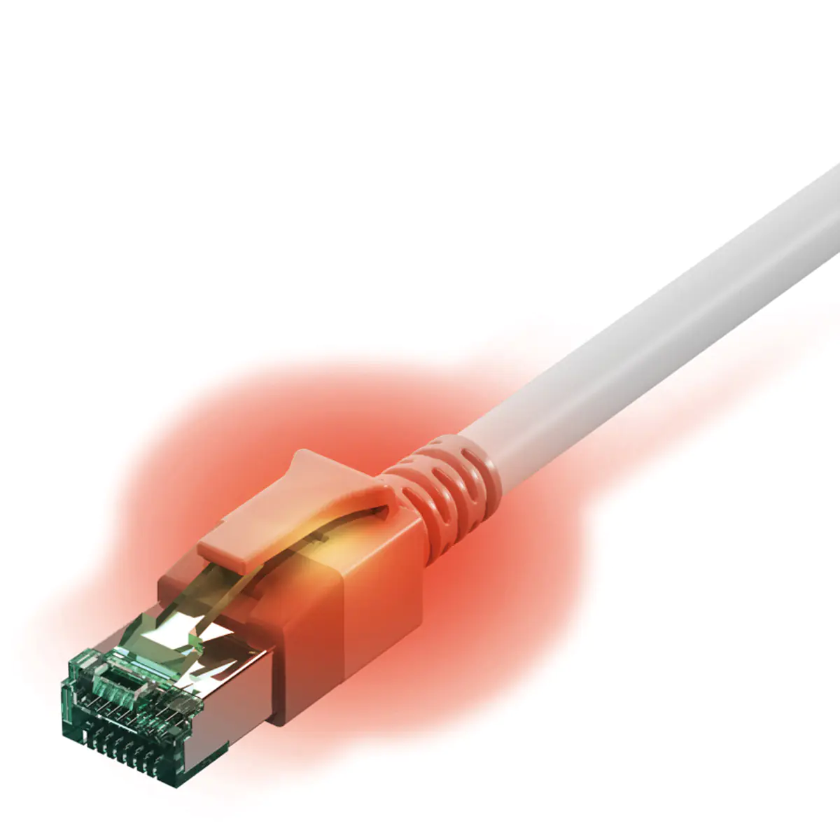 EasyLan CS1OWADAD0005, 0,5 m, Cat6a, S/FTP (S-STP), RJ-45, RJ-45, Weiß