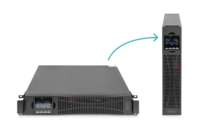 DIGITUS DN-170107 - USV (in Rack montierbar/extern) - AC 120-276 V - 10000 Watt - 10000 VA - ohne Batterie - RS-232, USB, parallel - 2U