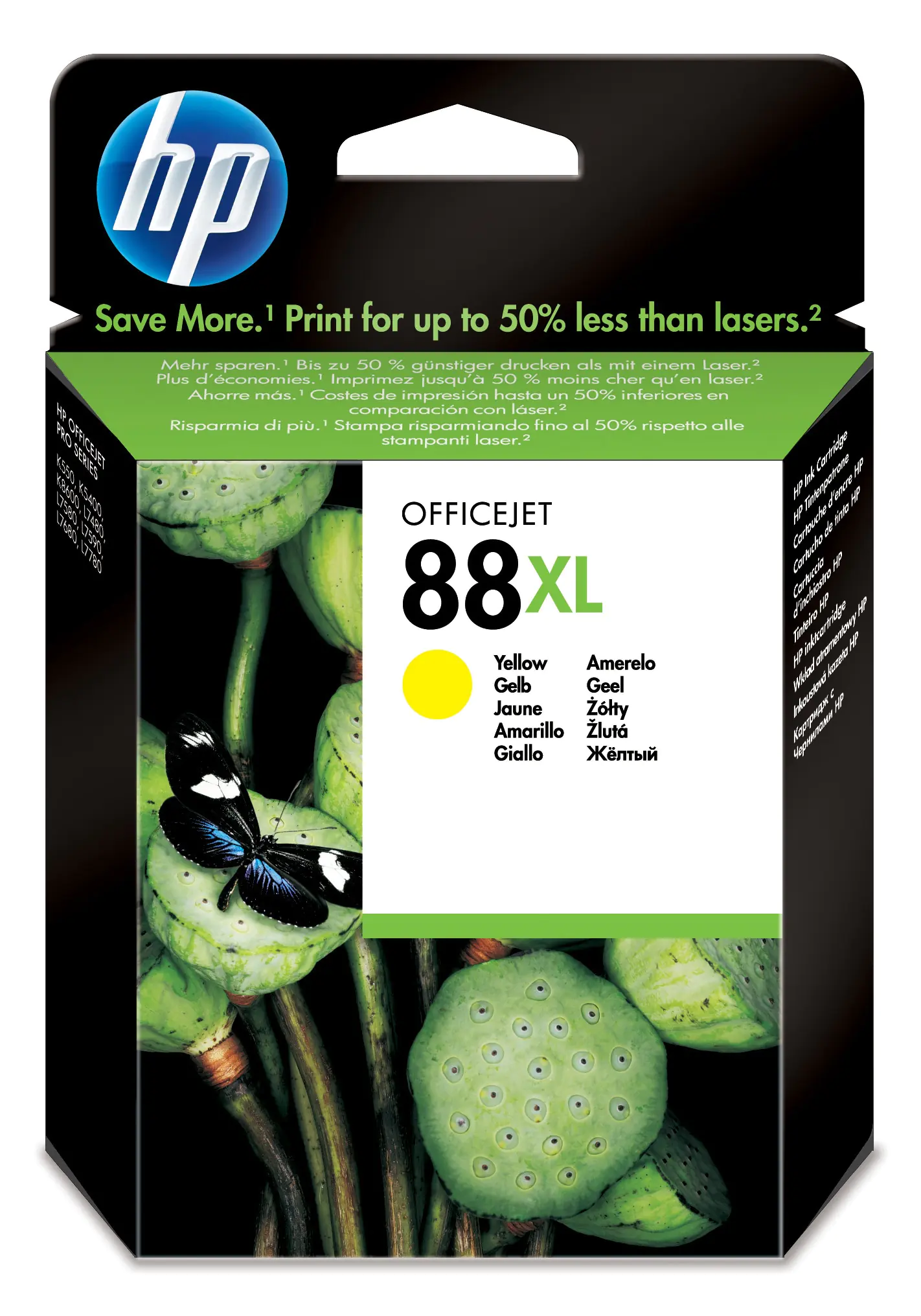 HP 88XL - 17.1 ml - Hohe Ergiebigkeit - Gelb - original - Tintenpatrone - für Officejet Pro K5400, K550, K8600, L7380, L7480, L7555, L7590, L7650, L7681, L7710, L7750