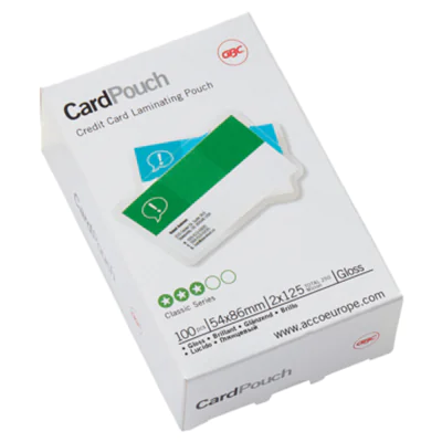 GBC Folientasche CardPouch 3740300 54x86mm 125mic 100 St./Pack. GBC Folientasche CardPouch 3740300 54x86mm 125mic 100 St./Pack.