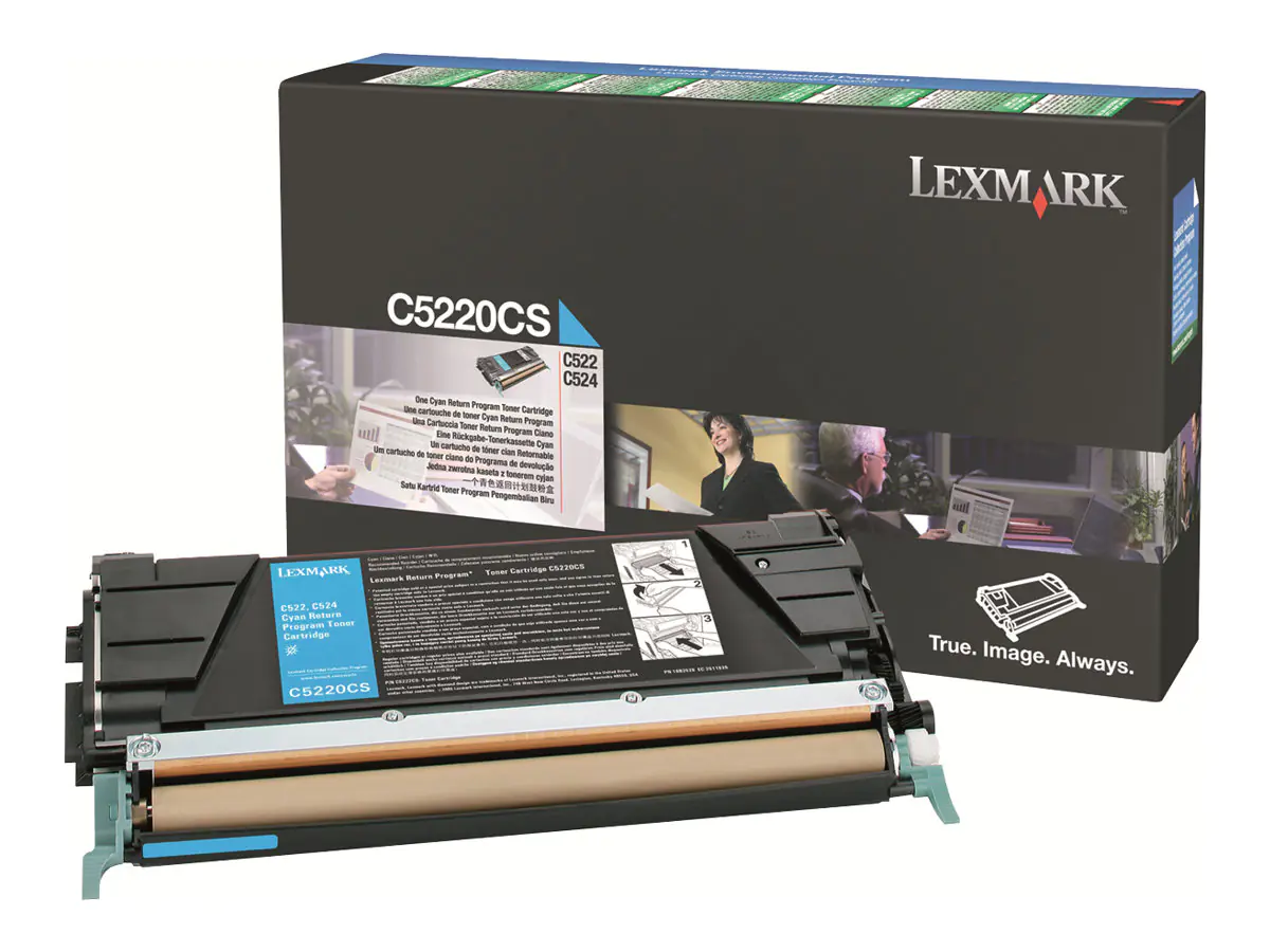 Lexmark - Cyan - Original - Tonerpatrone LCCP, LRP - für Lexmark C522, C524, C530, C532, C534