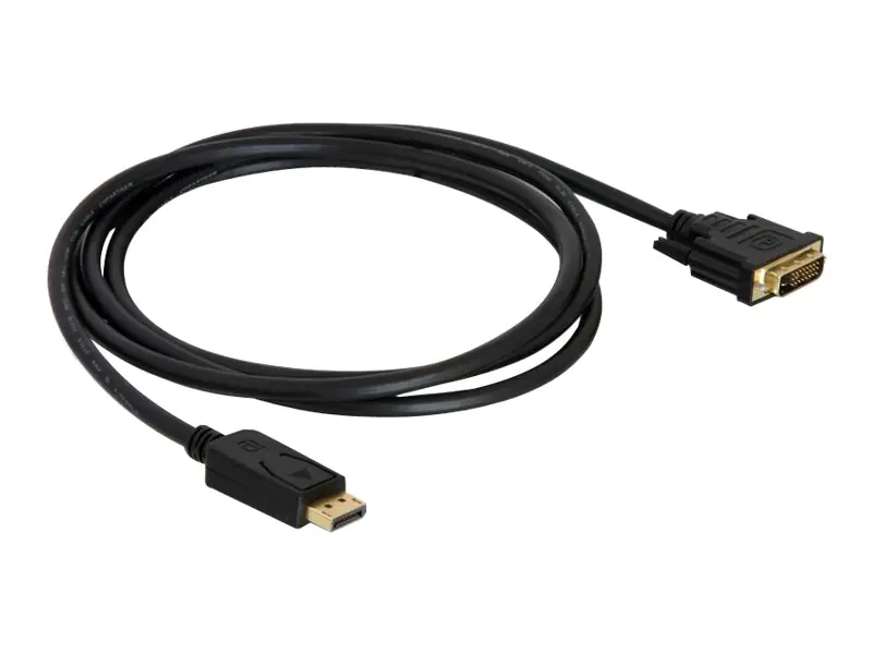 Delock - DVI-Kabel - DisplayPort (M) zu DVI-D (M) - 1 m - Daumenschrauben Delock - DVI-Kabel - DisplayPort (M) zu DVI-D (M) - 1 m - Daumenschrauben