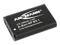 ANSMANN - Batterie - Li-Ion - 600 mAh - für Sony ZV-1, ZV-1F; Cyber-shot DSC-HX95, HX99, RX100, WX700; VLOGCAM ZV-1G