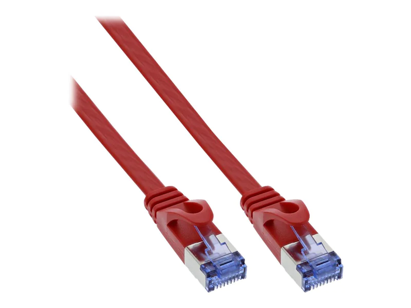 InLine Patchkabel flach - U/FTP - Cat.6A - rot - 7 m 71807R