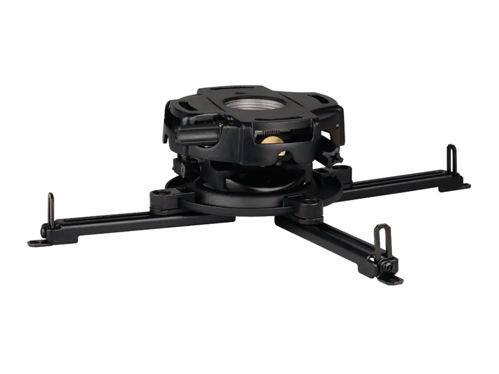Peerless PRG Precision Gear Projector Mount with Spider Universal Adapter PRG-UNV - Montagekomponente (Deckenmontage, Spinnenarme) - neig- und schwenkbar - für Projektor - Aluminiumlegierung - Schwarz - für Dukane ImagePro 6660WUSSB
