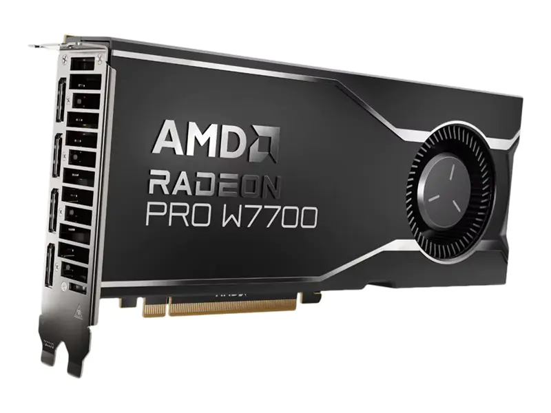 AMD Radeon Pro W7700 - Grafikkarten - Radeon Pro W7700 - 16 GB GDDR6 - PCIe 4.0 x16 - 4 x DisplayPort AMD Radeon Pro W7700 - Grafikkarten - Radeon Pro W7700 - 16 GB GDDR6 - PCIe 4.0 x16 - 4 x DisplayPort