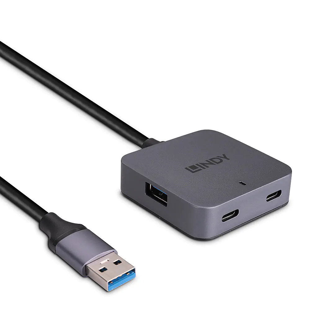 Lindy - Hub - 5 m Kabel - 4 x USB 3.2 Gen 1 - Desktop