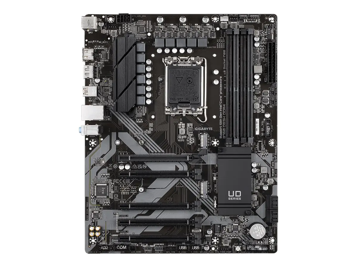 Gigabyte B760 DS3H DDR4 - 1.0 - Motherboard - ATX - LGA1700 Sockel - B760 Chipsatz - USB-C 3.2 Gen 2x2, USB-C 3.2 Gen 1, USB 3.2 Gen 2, USB 3.2 Gen 1 - Gigabit LAN - Onboard-Grafik (CPU erforderlich)