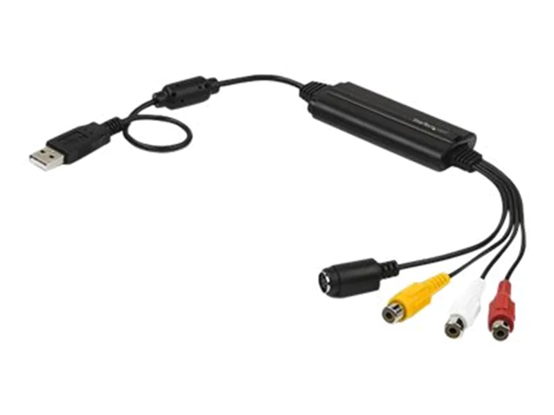 StarTech USB Video Capture Adapter Cable, S-Video/Composite to USB 2.0 SD Video Capture Device Cable, TWAIN Support, Analog to Digital Converter for Media Storage, For Windows Only - SD Video Capture Cable (SVID2USB232) - Videoaufnahmeadapter - USB 2.0 -