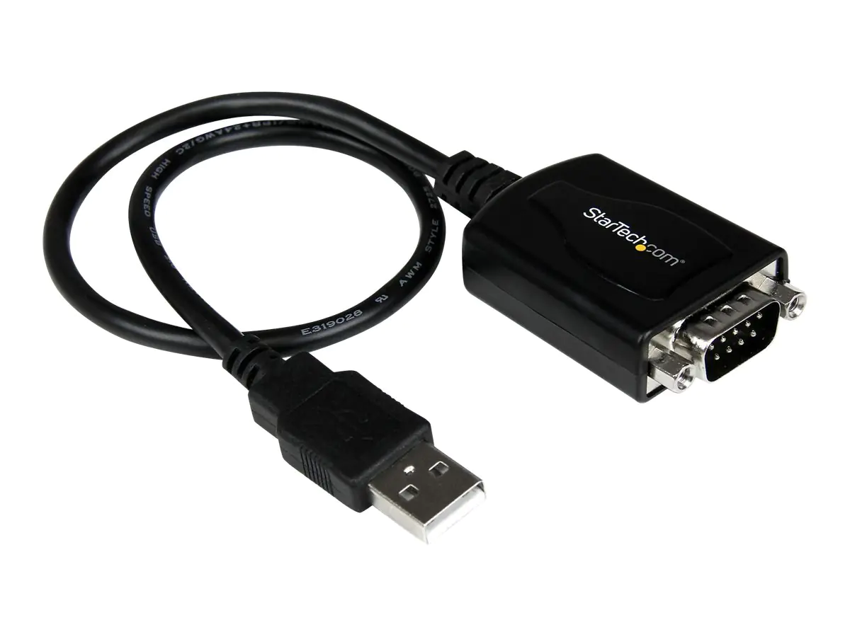 StarTech USB 2.0 auf Seriell Adapter - USB zu RS232 / DB9 Schnittstellen Konverter (COM) - Stecker / Stecker 0,3m - Serieller Adapter - USB - RS-232 - Schwarz StarTech USB 2.0 auf Seriell Adapter - USB zu RS232 / DB9 Schnittstellen Konverter (COM) - Stecker / Stecker 0,3m - Serieller Adapter - USB - RS-232 - Schwarz
