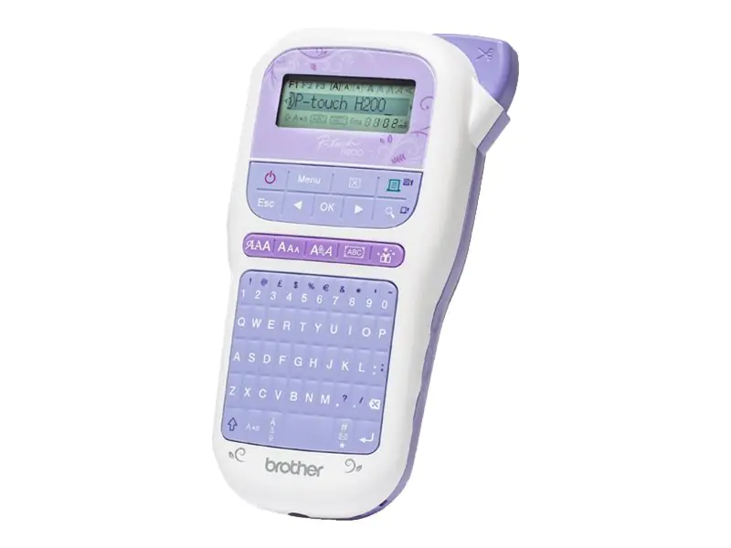 Brother P-Touch PT-H200 - Beschriftungsgerät - s/w - Thermotransfer - Rolle (1,2 cm) PTH200ZG1