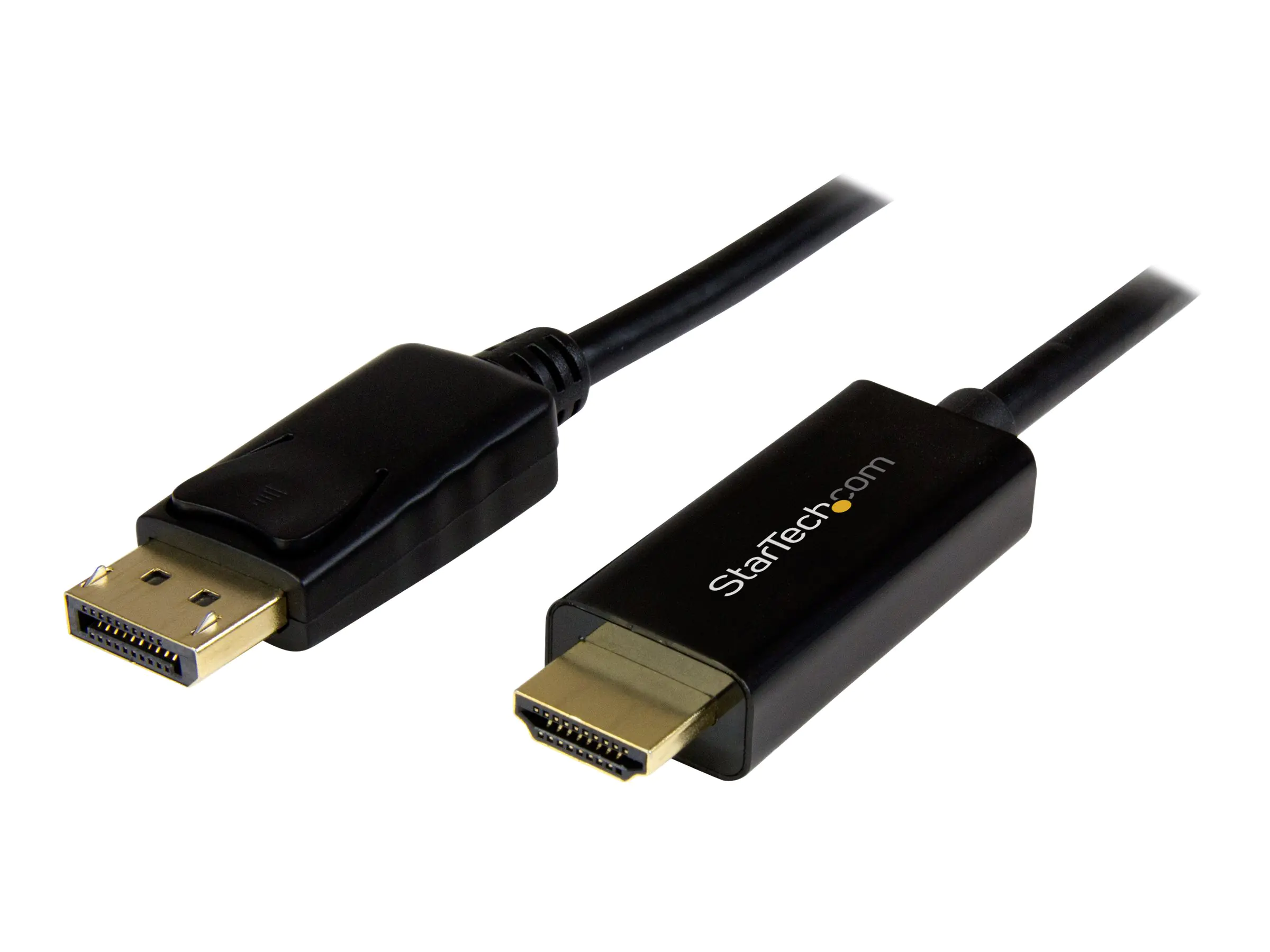StarTech 1m DisplayPort auf HDMI Konverterkabel - 4K - DP auf HDMI Adapter mit Kabel - Ultra HD 4K - St/St - Adapterkabel - DisplayPort männlich zu HDMI männlich - 1 m - Schwarz - 4K Unterstützung - für P/N: TB3DK2DPPD, TB3DK2DPPDUE, TB3DK2DPW, TB3DK2DPWU StarTech 1m DisplayPort auf HDMI Konverterkabel - 4K - DP auf HDMI Adapter mit Kabel - Ultra HD 4K - St/St - Adapterkabel - DisplayPort männlich zu HDMI männlich - 1 m - Schwarz - 4K Unterstützung - für P/N: TB3DK2DPPD, TB3DK2DPPDUE, TB3DK2DPW, TB3DK2DPWU