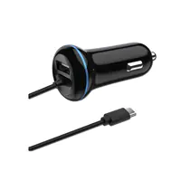 2GO 797170 Ladegerät fuer Mobilgeräte Schwarz Auto