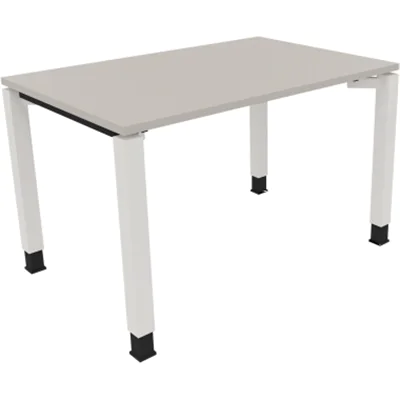 Schreibtisch Vierfuß Quadratrohr B1200xT800xH680-820 ws/Lichtgrau Schreibtisch Vierfuß Quadratrohr B1200xT800xH680-820 ws/Lichtgrau