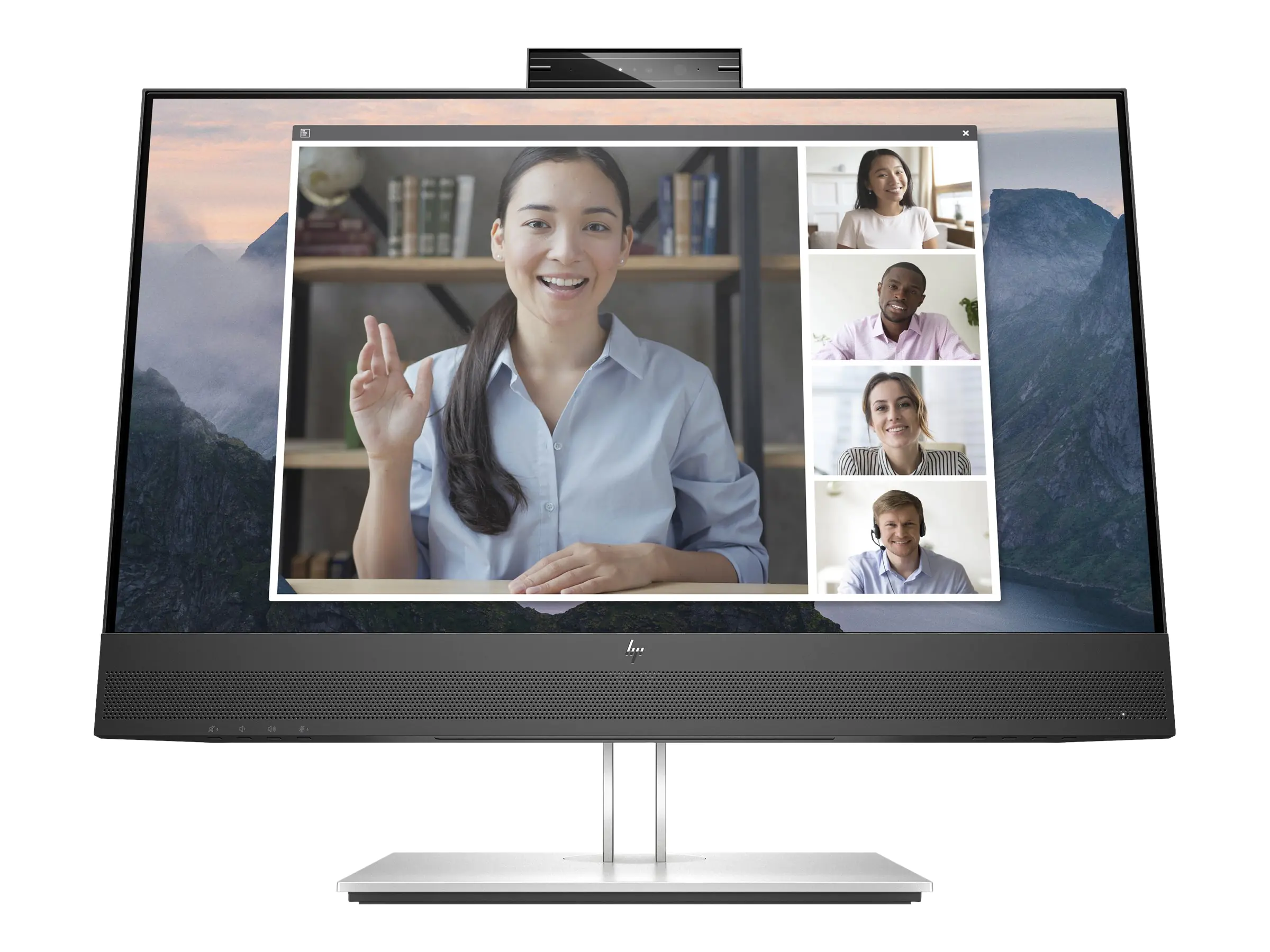HP E24mv G4 Conferencing Monitor - E-Series - LED-Monitor - 60.45 cm (23.8") - 1920 x 1080 Full HD (1080p) @ 60 Hz - IPS - 250 cd/m² - 1000:1 - 5 ms - HDMI, VGA, DisplayPort - Lautsprecher - Silber, schwarzer Kopf HP E24mv G4 Conferencing Monitor - E-Series - LED-Monitor - 60.45 cm (23.8") - 1920 x 1080 Full HD (1080p) @ 60 Hz - IPS - 250 cd/m² - 1000:1 - 5 ms - HDMI, VGA, DisplayPort - Lautsprecher - Silber, schwarzer Kopf
