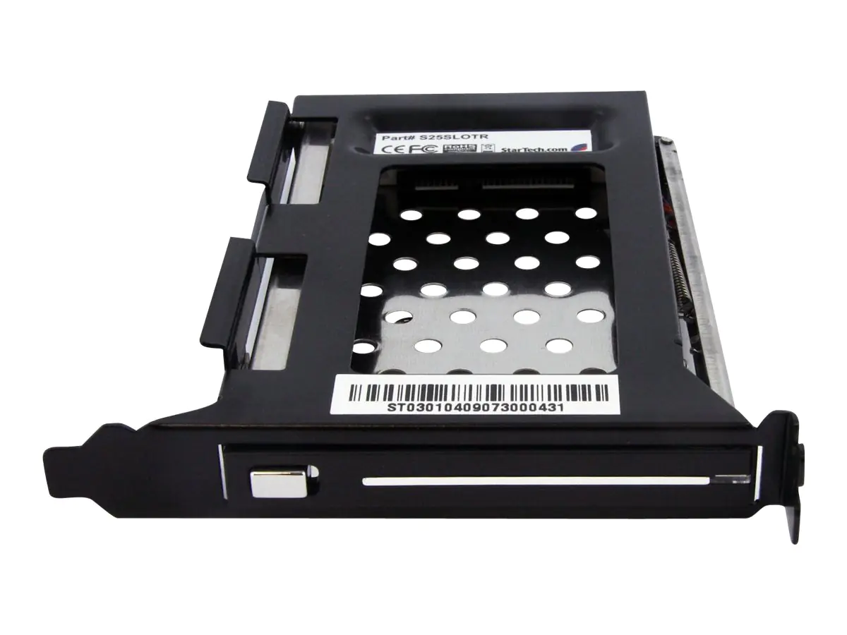 StarTech 2,5-Zoll SATA-Wechsellrahmen für PC-Erweiterungssteckplatz - Laufwerksschachtadapter - Schwarz