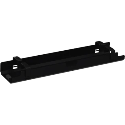 Kabelkanal horizontal beidseitig abklappbar für Tische B1200mm sw Kabelkanal horizontal beidseitig abklappbar für Tische B1200mm sw