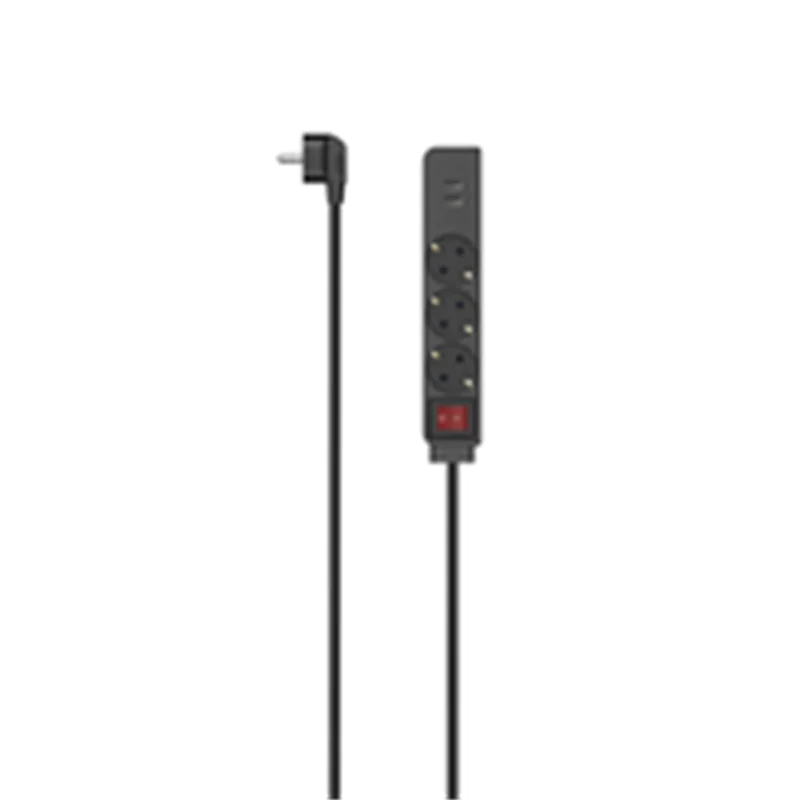 Hama Steckdosenleiste 3-fach USB-A 17W Schalter 1.4 m Schwarz - Steckdosenleiste