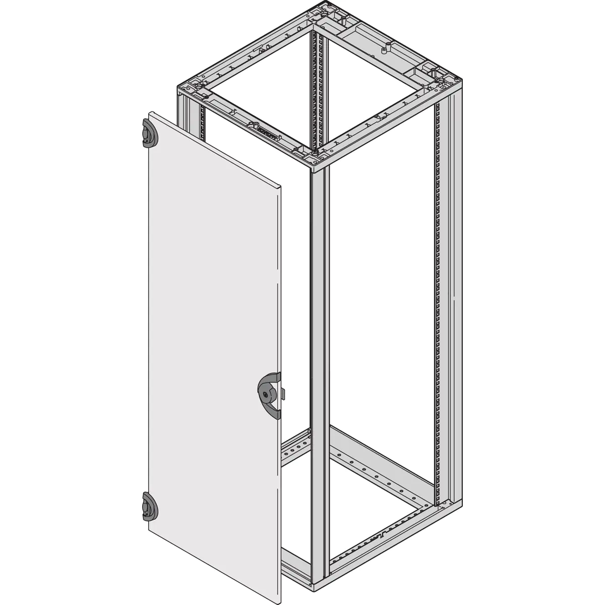 SCHROFF STAHLTUER 180 GRAD 9HE 7035 26230021