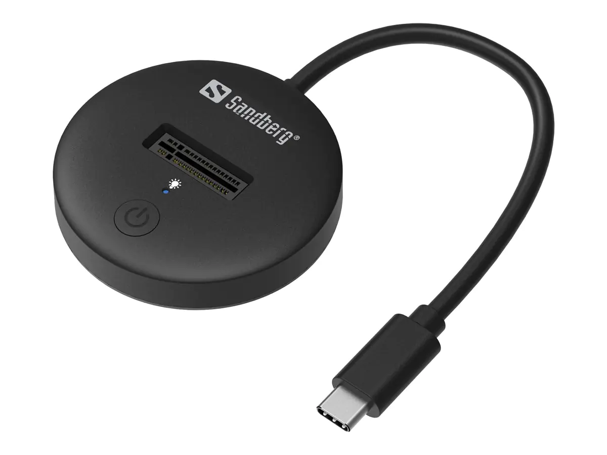 Sandberg - SSD-Dockingstation Schächte: 1 - M.2 - M.2 NVMe Card - USB-C 3.2 (Gen 2) Sandberg - SSD-Dockingstation Schächte: 1 - M.2 - M.2 NVMe Card - USB-C 3.2 (Gen 2)